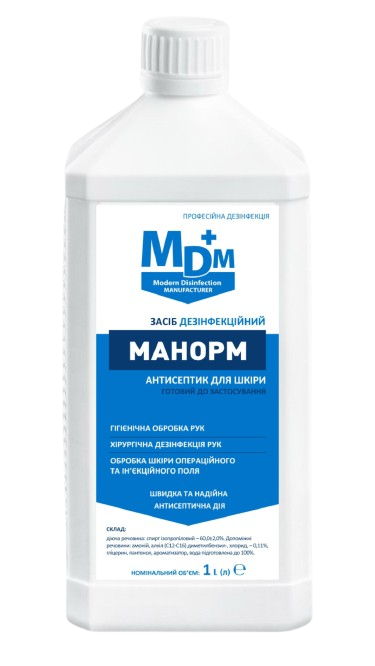 Дезинфекційний засіб MDM Манорм 1 л (3819) - фото 1 Дезинфекційний засіб MDM Манорм 1 л (3819) - фото 1