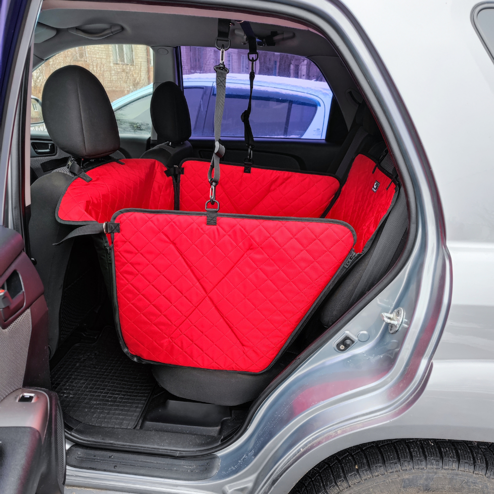 Автогамак для собак Comfort Mini на 1/2 сидений Red (004388)