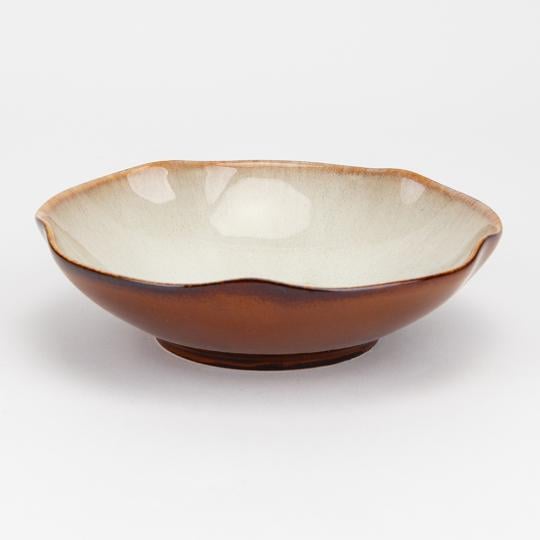 Салатник керамічний Градієнт 20 см Коричневий (1931109)