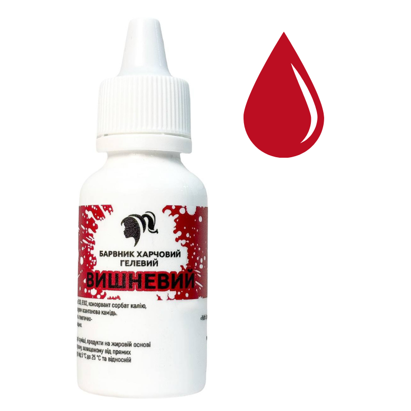 Краситель гелевый 30 мл Вишневый (11715)