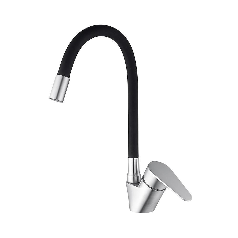 Смеситель для кухни Wezer POD4Y-04B гибкий излив нержавеющая сталь Черный/Хром (1046230) Смеситель для кухни Wezer POD4Y-04B гибкий излив нержавеющая сталь Черный/Хром (1046230)