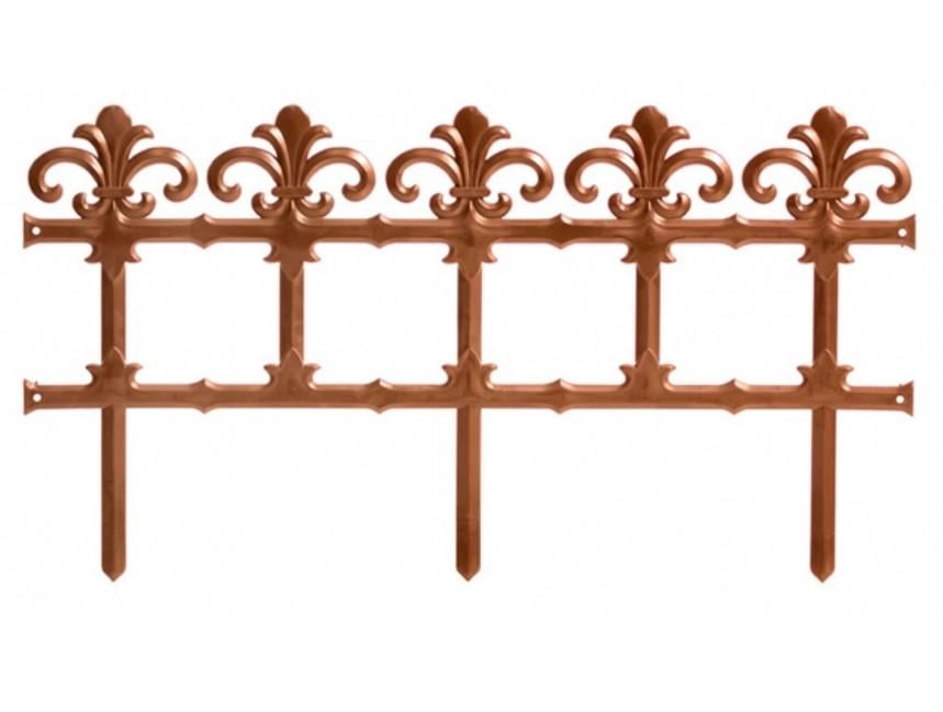 Ограждение для сада Prosperplast IPLB декоративное 3,7 м Терракотовый (IPLB-R624)