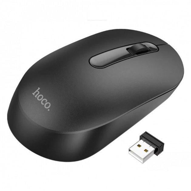 Компьютерная мышка Hoco GM14 Platinum 2.4G business wireless mouse Черный (2850556543)