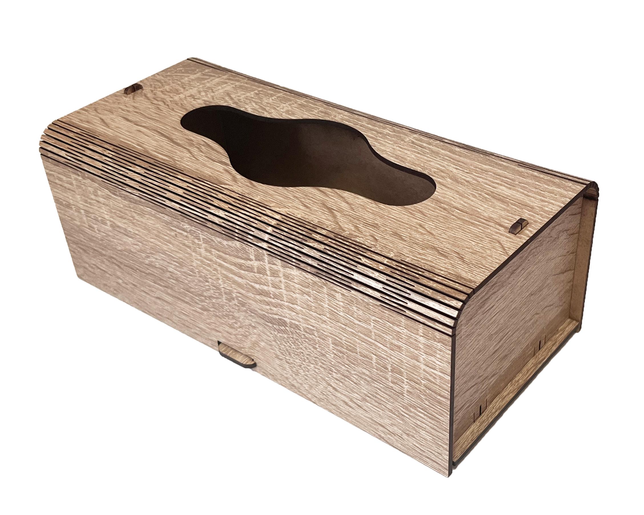 Серветниця-диспенсер для серветок та паперових листових рушників Дуб