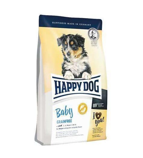 Корм беззерновой Happy Dog Baby Grainfree для юниоров средних и крупных пород собак 1 кг (60383)