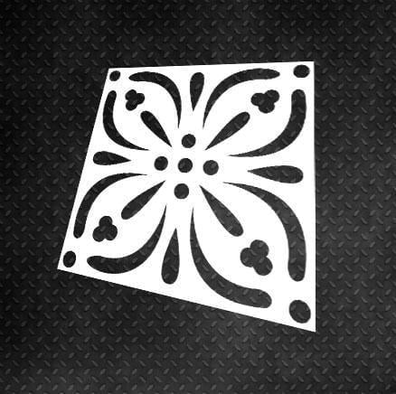 Трафарет многоразовый DFA Квадратный узор 48 для штукатурки и краски (K00048)