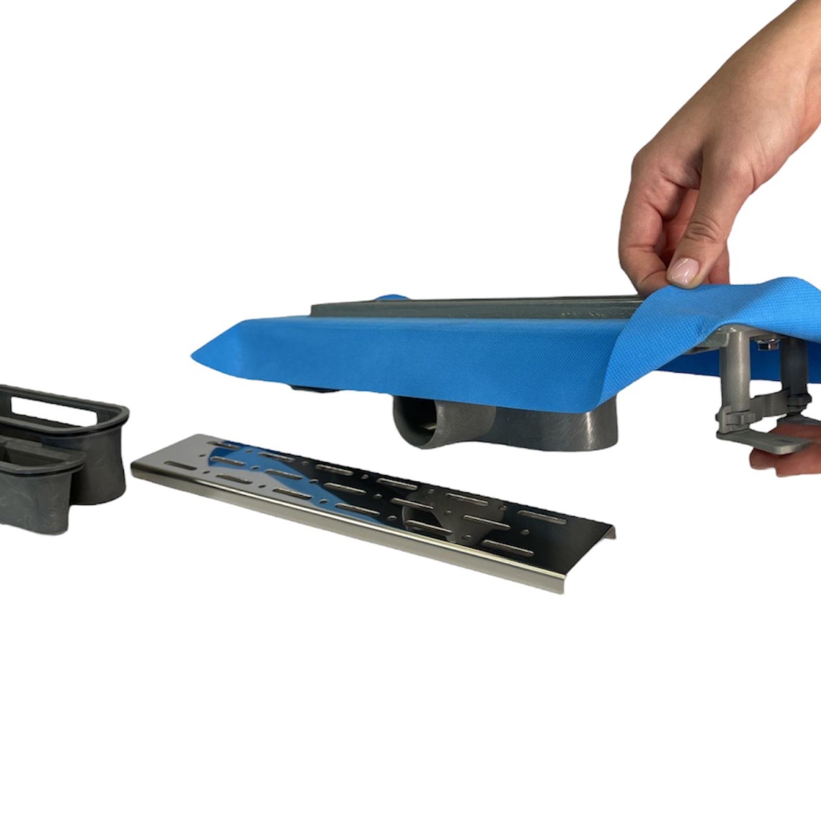 Трап лінійний MAXIFLOW Standart line 33 cм з решіткою Дощ (4022.TY050K.033) - фото 6