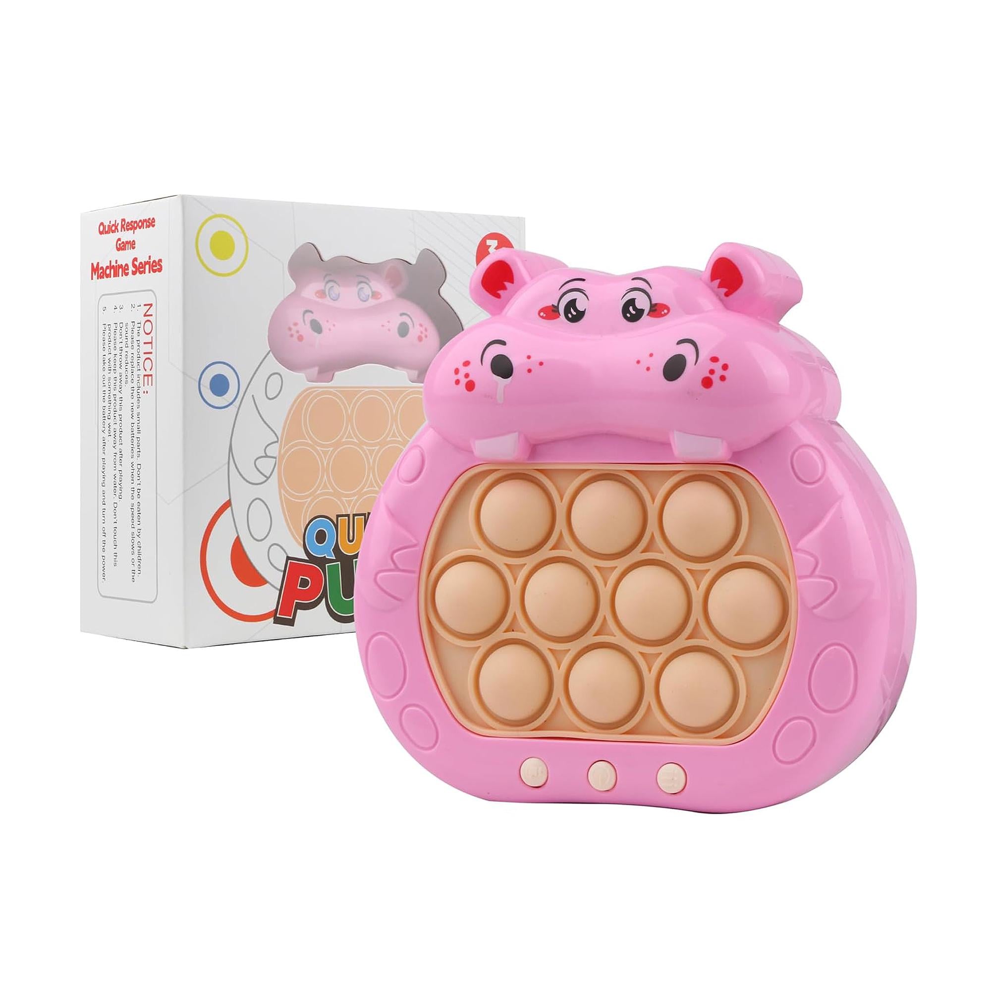 Интерактивная игрушка Quick Push Game Pop It Hippopotamus Pink (13160488)