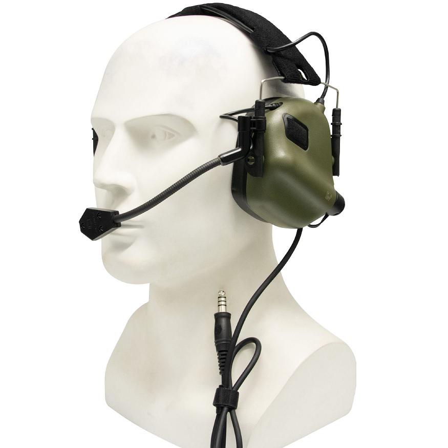 Наушники Earmor M32 mod3 c микрофоном от Оpsmen Green - фото 2