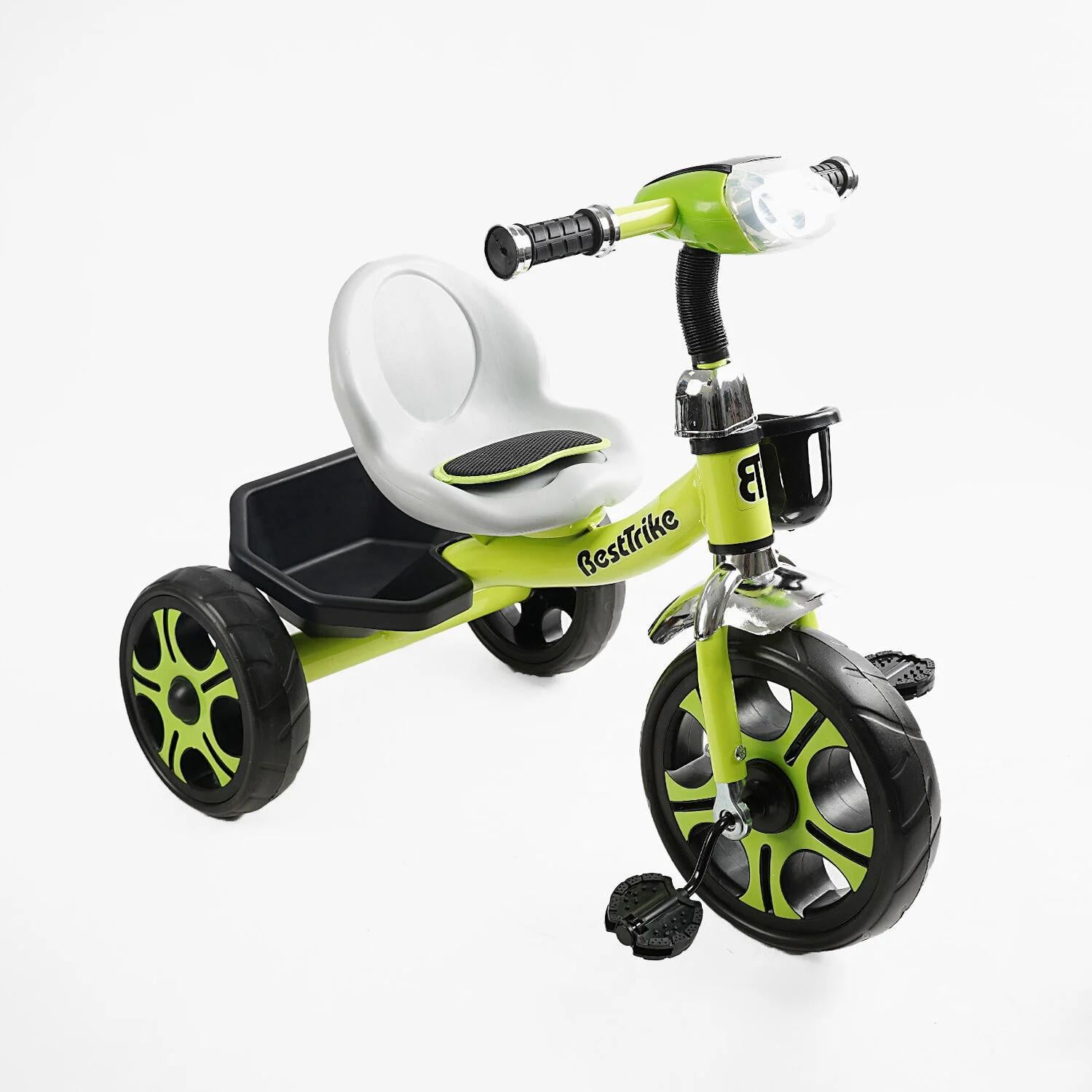 Детский велосипед трехколесный Best Trike BS-25084 колеса EVA/переднее 12"/заднее 10" (25371032)