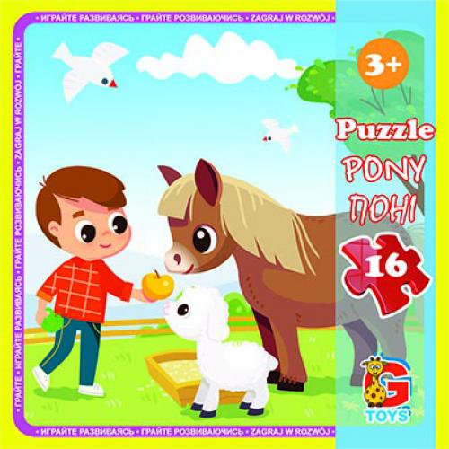 Пазли G-Toys "Ферма" 16 деталей (LA08)