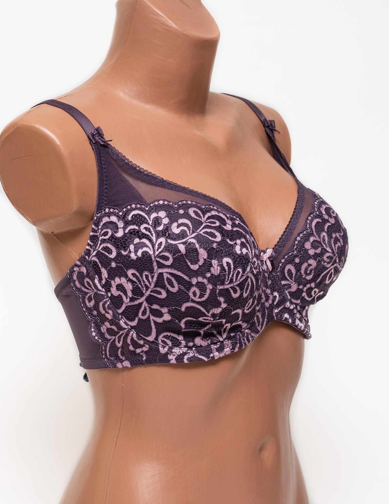 Бюстгальтер з кісточками Lanny Mode напівпоролон 90G Сіро-бузковий (11958) - фото 2 Бюстгальтер з кісточками Lanny Mode напівпоролон 90G Сіро-бузковий (11958) - фото 2