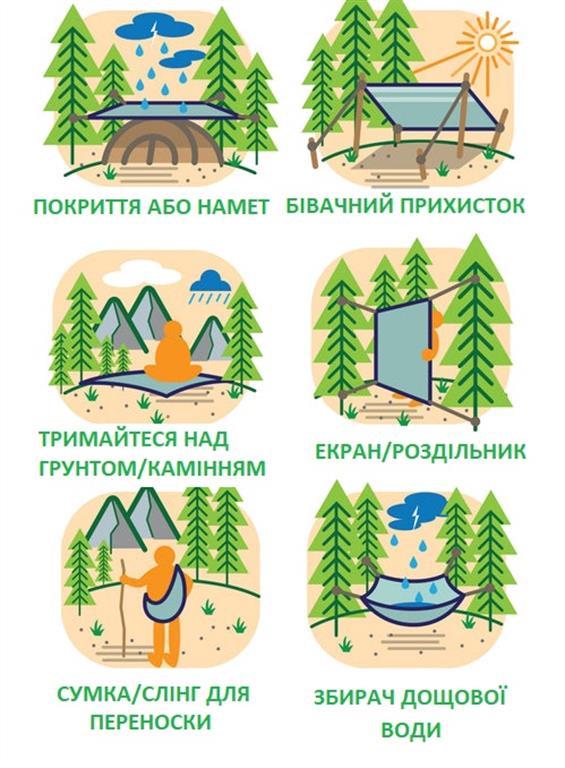 Плащ-дощовик 2E Tactical Тип 1 197x139 см Зелений (620795) - фото 7