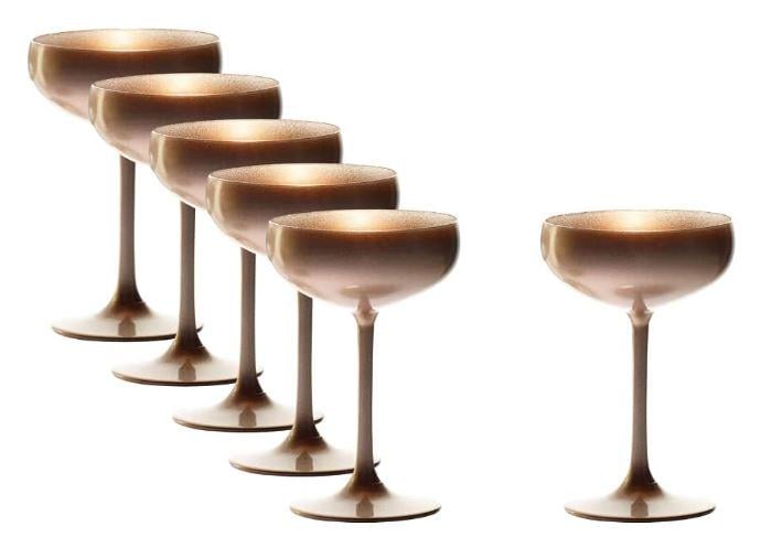 Набор бокалов для шампанского Stölzle Lausitz Elements 6 шт. 230 мл Bronze (2738508-1) - фото 1