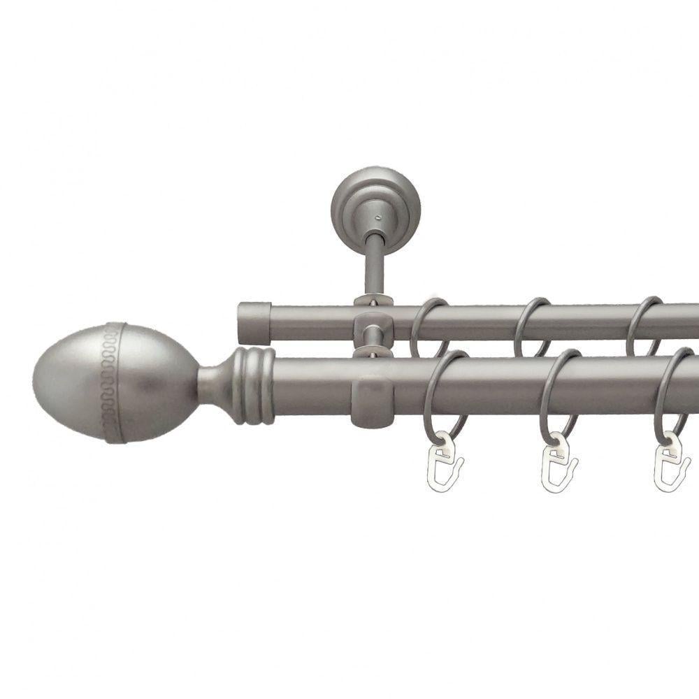 Карниз металевий Orvit Фарже двохрядний 25/16 мм відкритий 300 см Сатин (11509733)