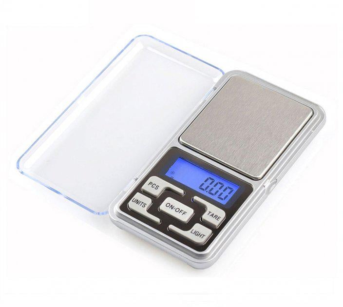 Электронные весы ювелирные Pocket Scale MH-500 с ЖК-дисплеем Серый (KA 0353)