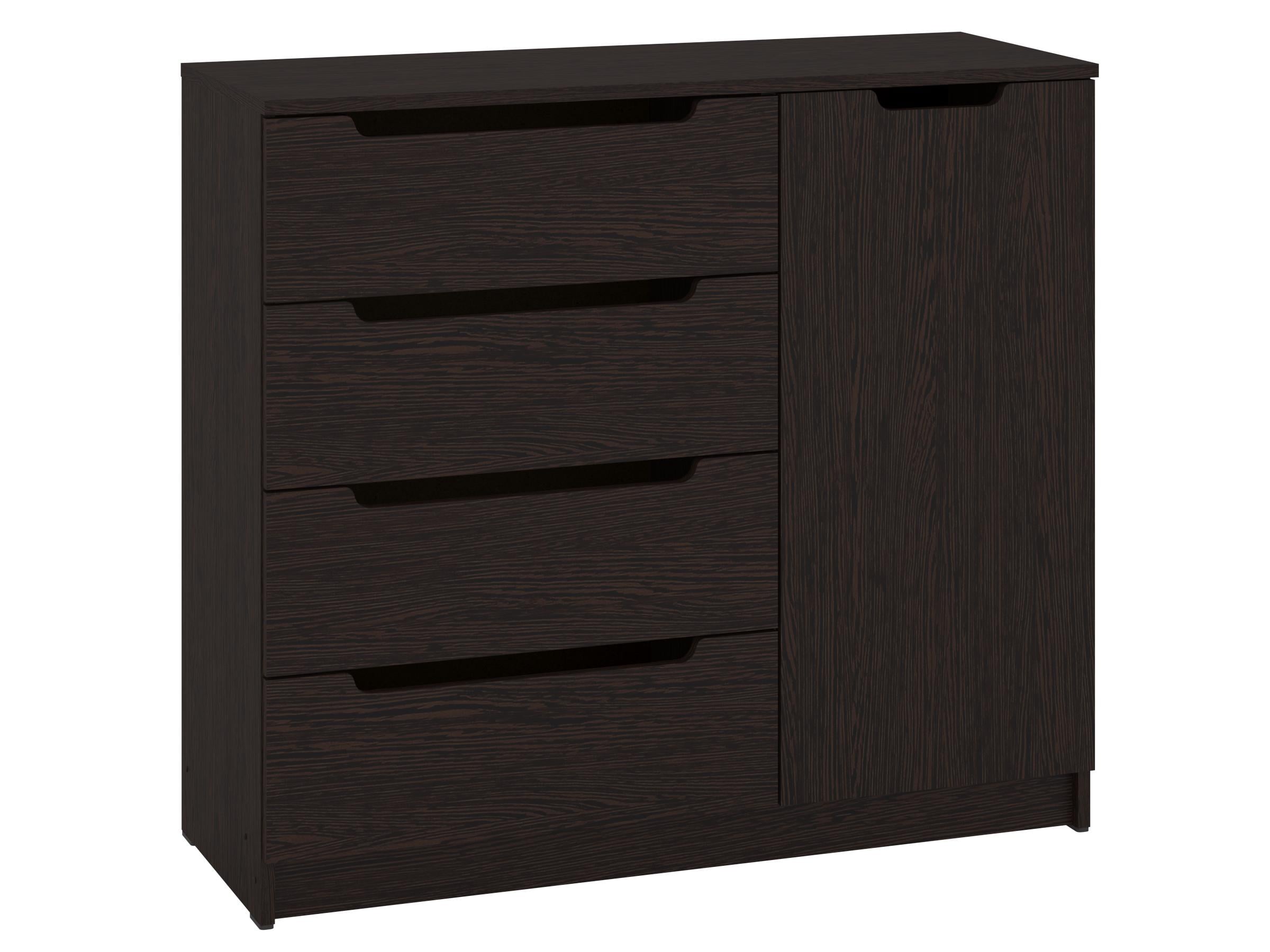 Комод з шухлядами PEHOTIN ЕКО К-4+1 ДСП 100х38х90 см Венге (PN-100581)