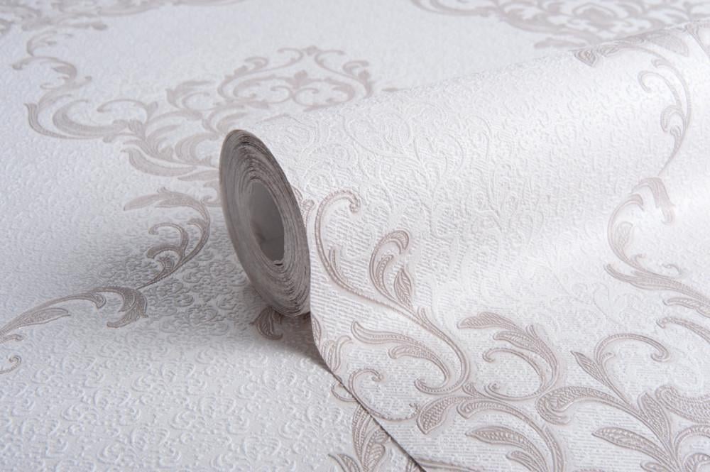 Обои флизелиновые Vinil Дамир ДХV-1486 Декор вспененный винил LS 1,06х10,05 м Светло-Капучино