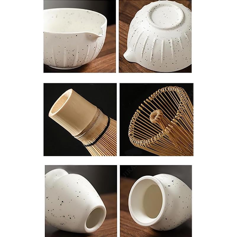 Набор для чая-матча Lesko Matcha 3125 7 пр. White (25714129) - фото 4