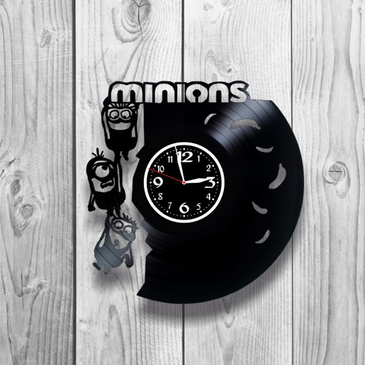 Часы настенные Minions 0360 из виниловой пластинки