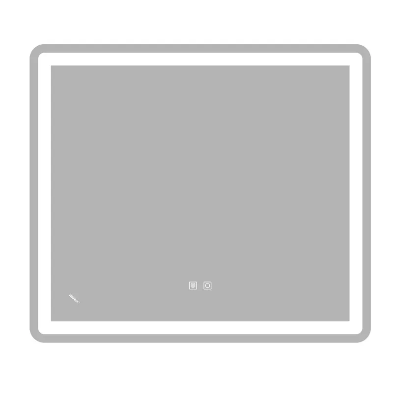 Дзеркало Zerix Mirra MR05-80x70-REVERSE з LED-Touch/Anti-fog/димером/регулятором яскравості (ZX6057)