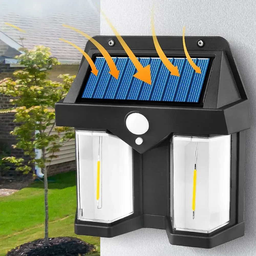 Уличный фонарь Solar Wall Lamp CB-228 с солнечной панелью и датчиком движения (234567685) - фото 3 Уличный фонарь Solar Wall Lamp CB-228 с солнечной панелью и датчиком движения (234567685) - фото 3