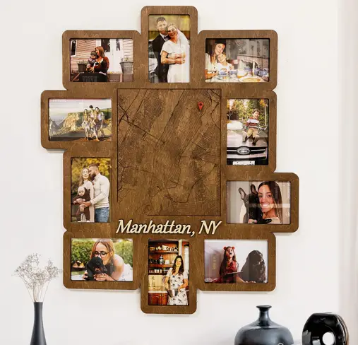 Фотоколлаж с картой города на 10 фото Коричневый (city_map_collage-1) - фото 1 Фотоколлаж с картой города на 10 фото Коричневый (city_map_collage-1) - фото 1