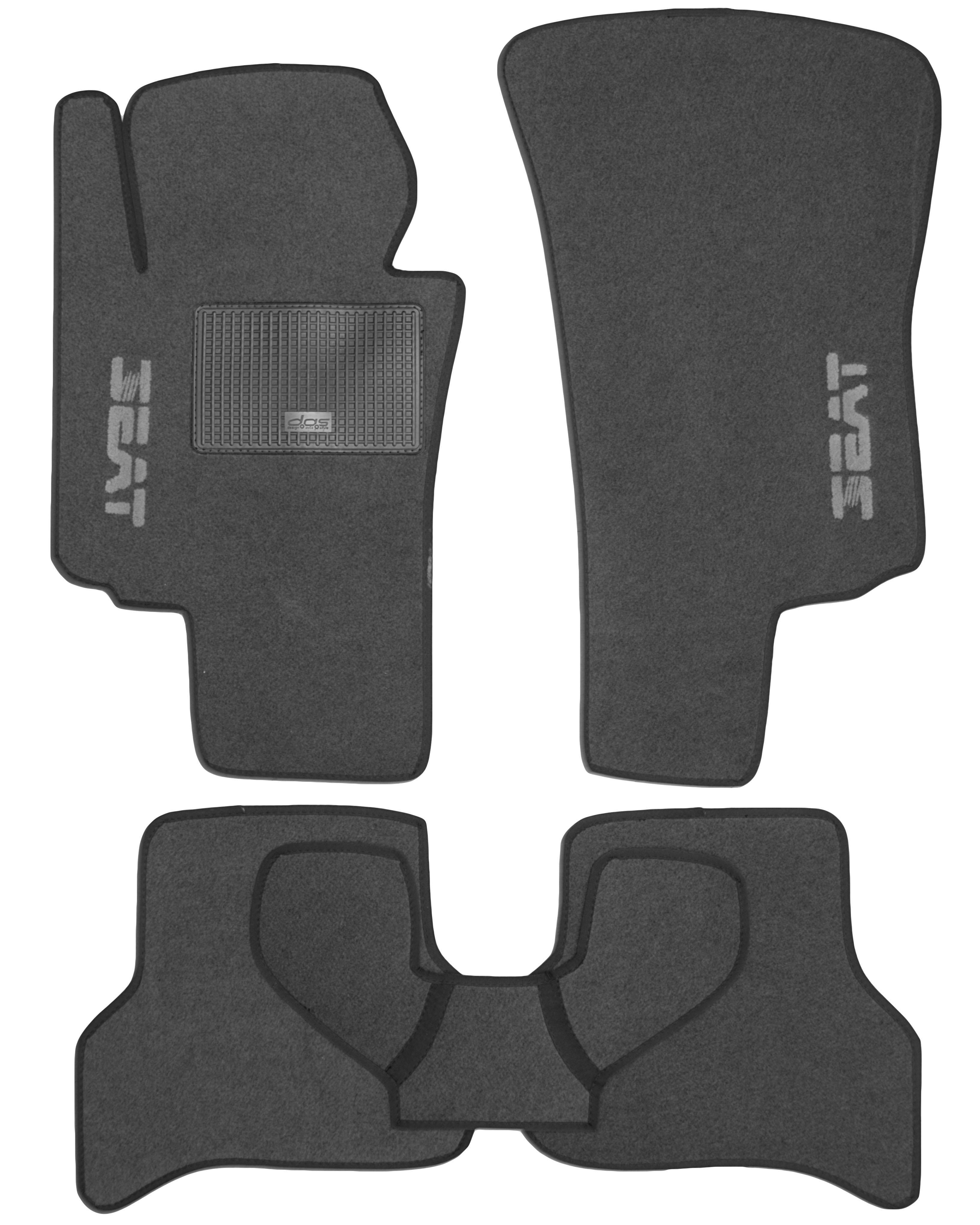 Коврики в салон для Seat Altea '04-15 текстильные Серый (20536)