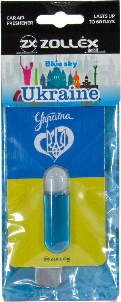 Ароматизатор для авто Zollex Ukraine Blue Sky рідкий 5 мл (0307949)