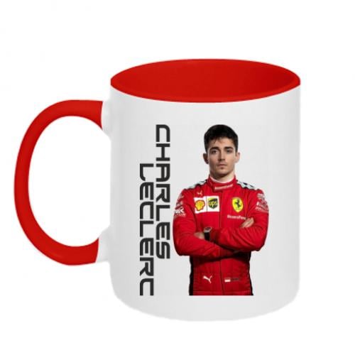 Чашка двоколірна F1 Charles Leclerc 320 мл (12682283-18-181303) Чашка двоколірна F1 Charles Leclerc 320 мл (12682283-18-181303)
