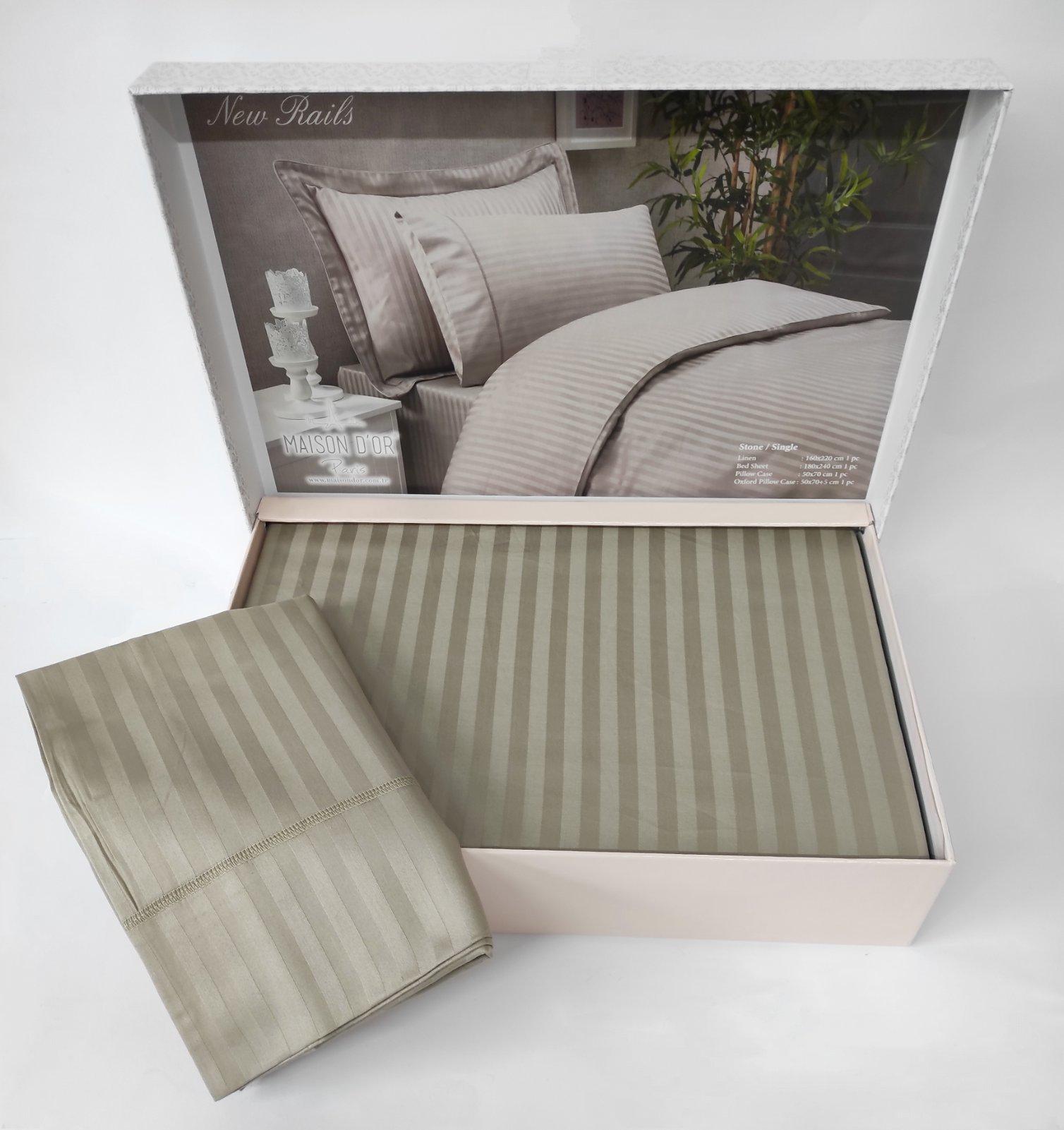 Комплект постельного белья Maison D'or 160х220 Rails Stone (CN6979)