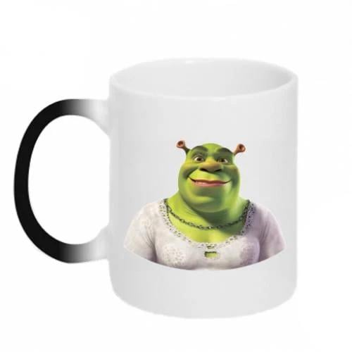 Чашка-хамелеон Шрек немного Фиона 320 мл Черно-белый (14307089-17-186650) Чашка-хамелеон Шрек немного Фиона 320 мл Черно-белый (14307089-17-186650)