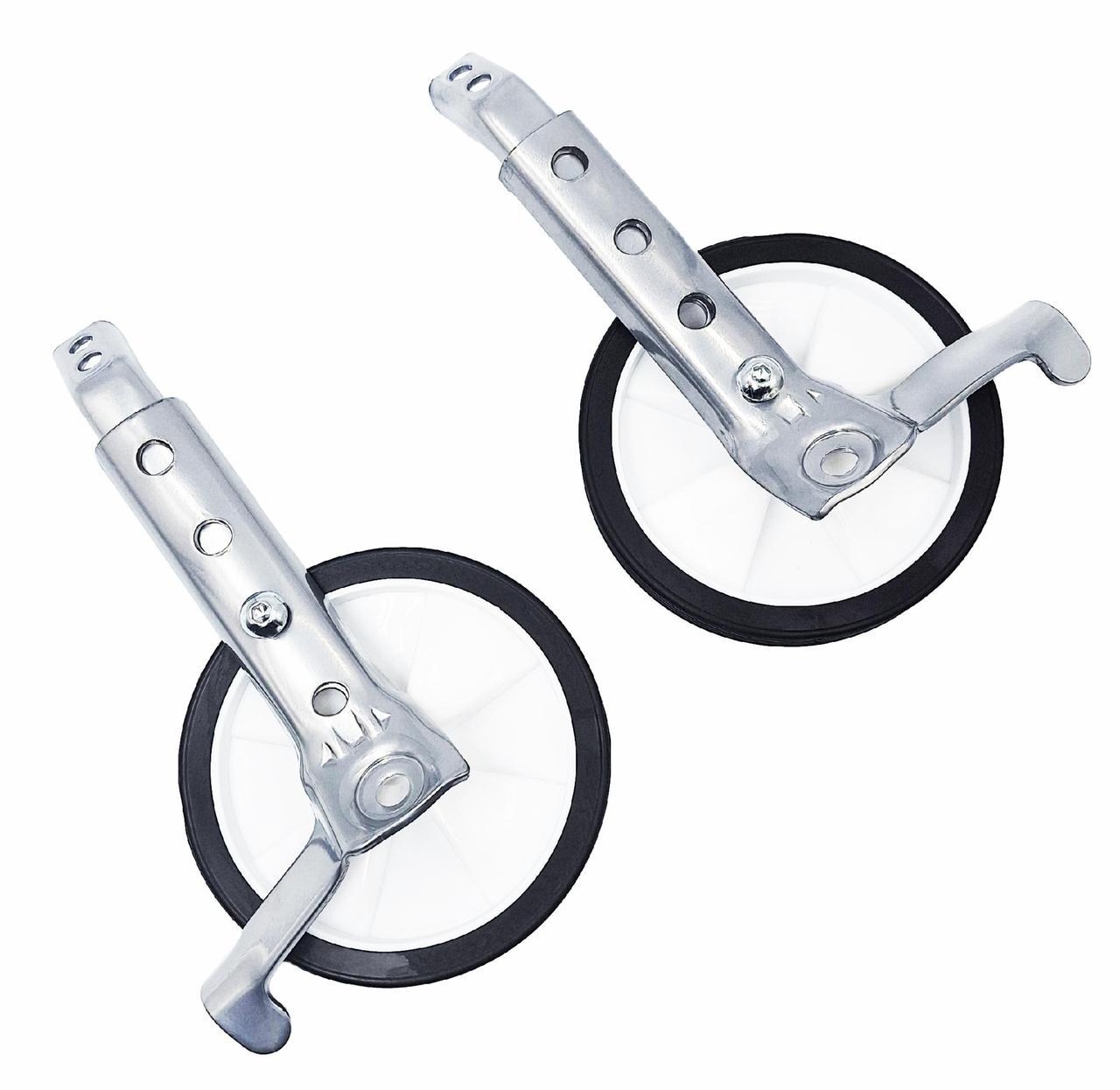 Колеса опорные для велосипеда со скоростями под перекидку 16-24" Серебристый с белым (G0001560) - фото 2 Колеса опорные для велосипеда со скоростями под перекидку 16-24" Серебристый с белым (G0001560) - фото 2