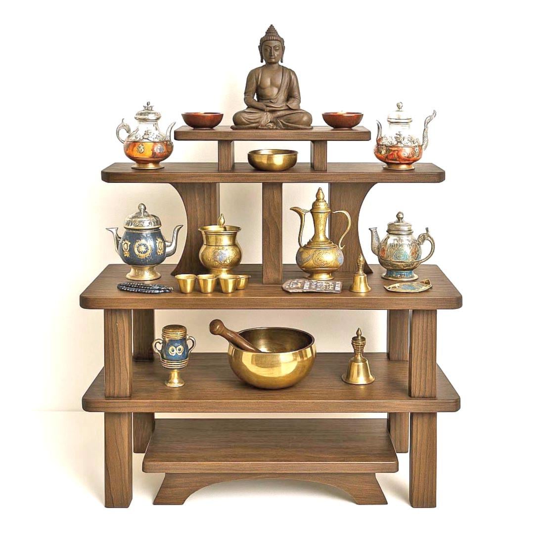 Алтарь для медитации из дерева Анисара Корица (ЛАТ-008233)