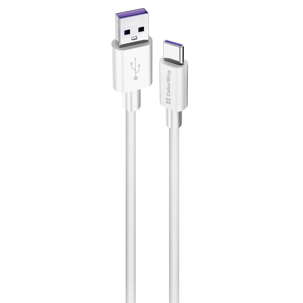 Кабель ColorWay USB-Type-C Fast Charging 5,0 А 1 м White (CW-CBUC019-WH)