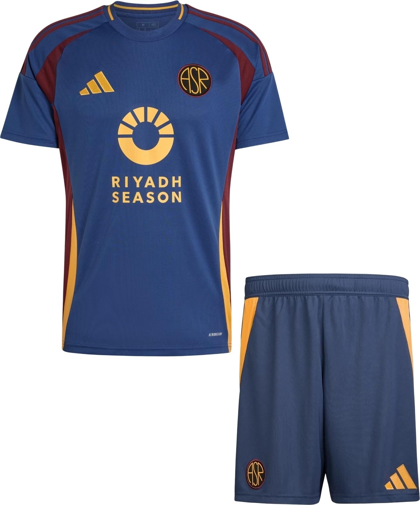 Футбольная форма Рома 2024-2025 резервная S Сине-оранжевый (F0094)