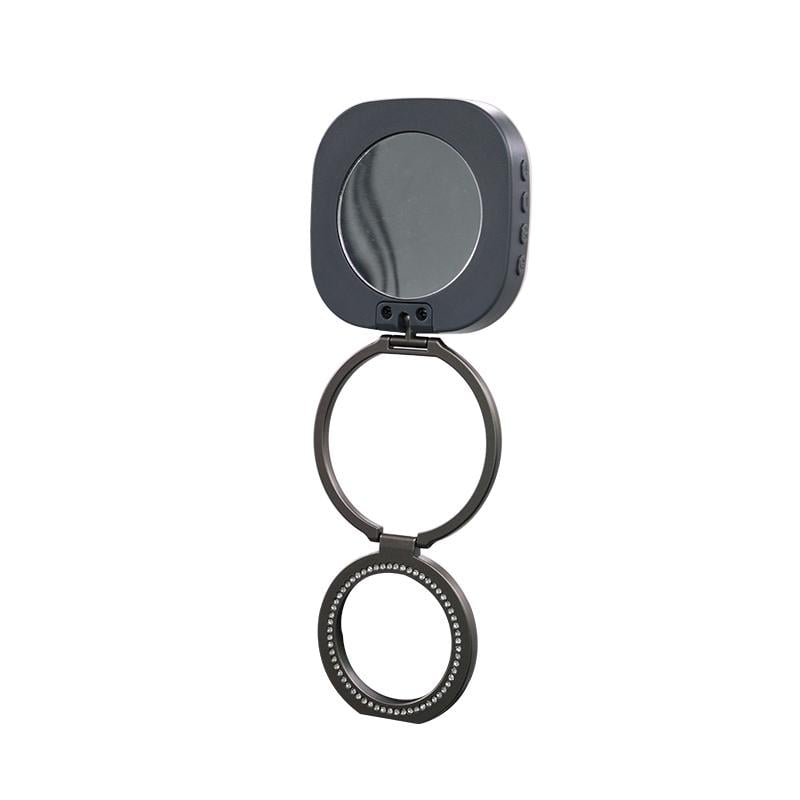 Селфи-кольцо магнитное Kayfovo со светом для телефона с зеркальцем (29366)