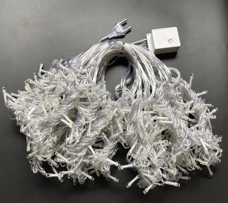 Гирлянда Штора 3х3 м LTL Силиконовый провод от 220V Теплый Белый - фото 3