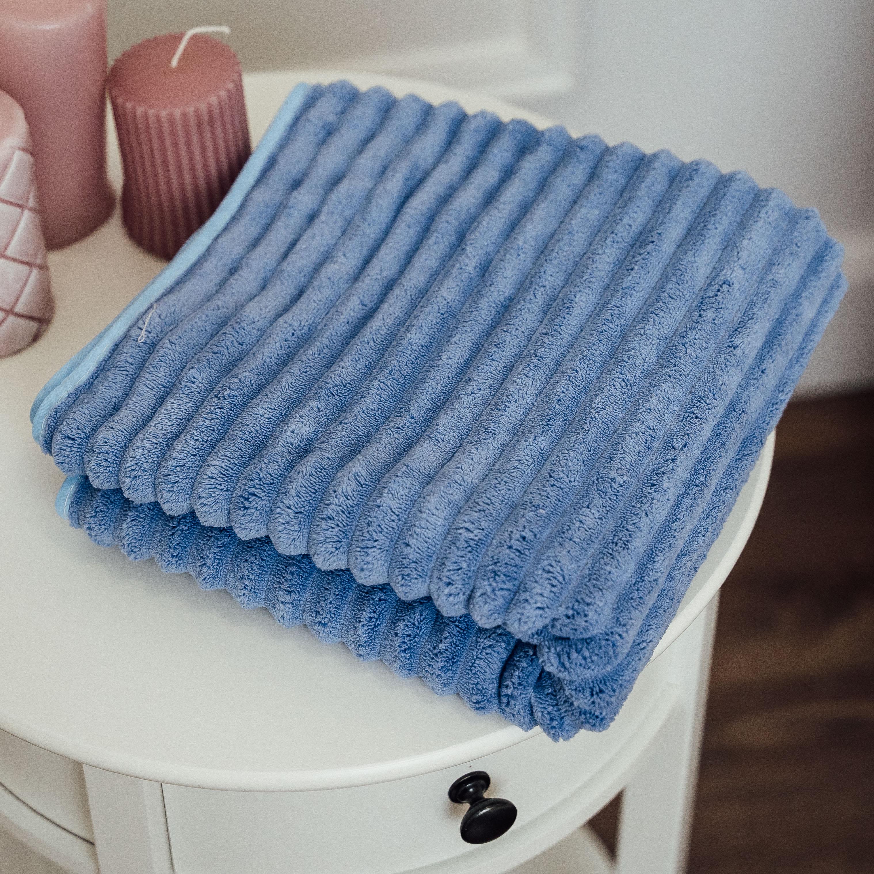 Полотенца банные Шарпей 140х70 см Синяя Волна (86471)