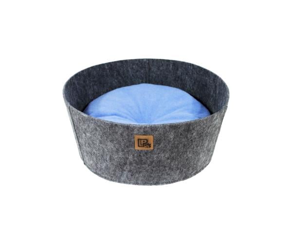 Лежанка Lucky Pet Ремікс №3 50х50х18 см Сірий/Блакитний