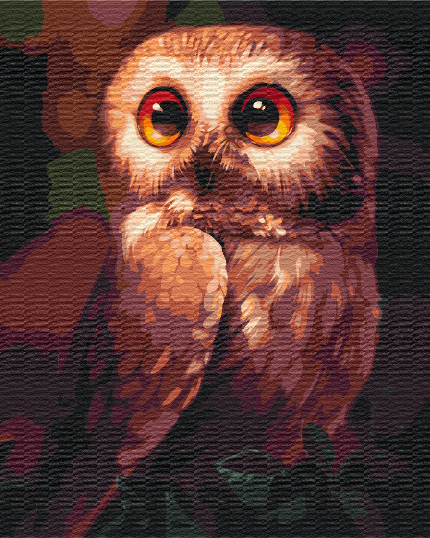 Картина по номерам Brushme Любопытная сова 40х50 см (G502) Картина по номерам Brushme Любопытная сова 40х50 см (G502)