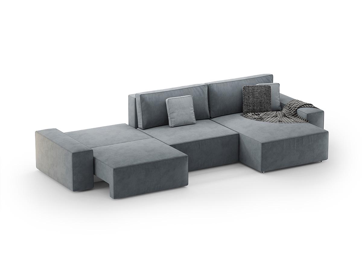 Диван кутовий Loft 350х160х80 см Сірий (Арт.2004) - фото 5 Диван кутовий Loft 350х160х80 см Сірий (Арт.2004) - фото 5