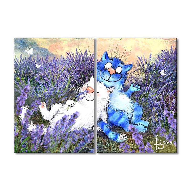 Модульная картина Лаван-да-ааа... 2 модуля 70x105 см