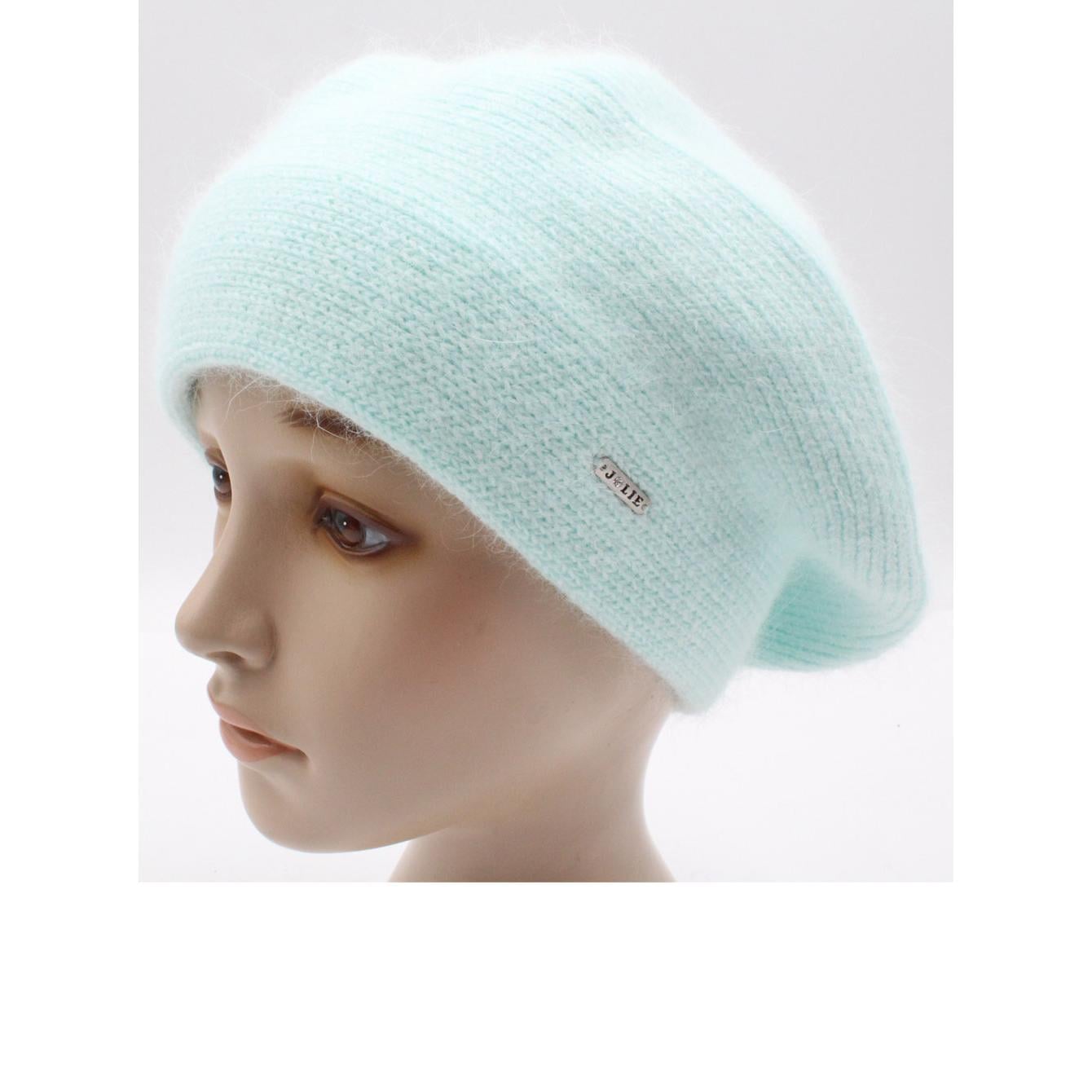 Берет женский ангоровый Leks Сильвия one size Мята