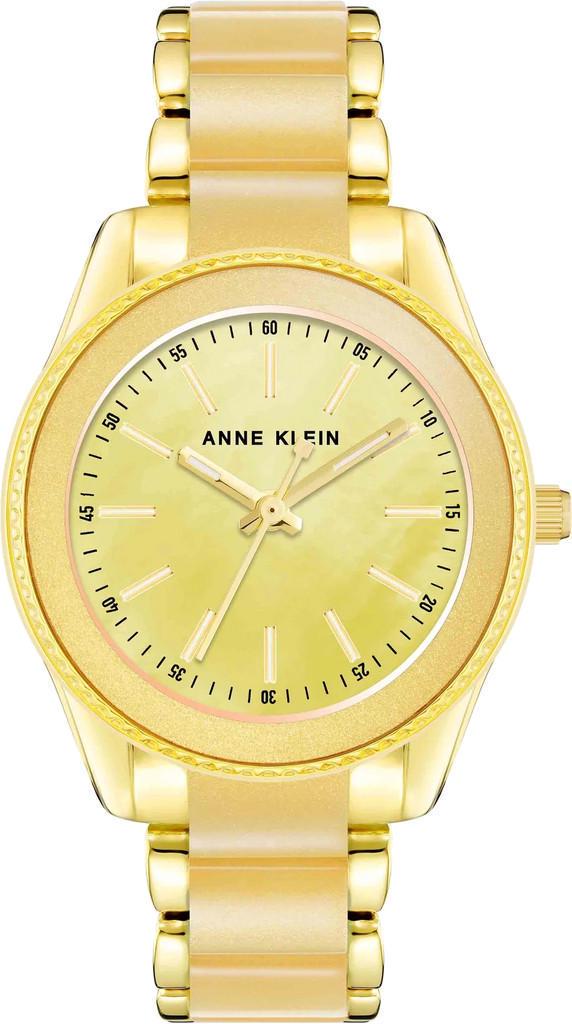 Наручные часы женские Anne Klein AK/3214YLGB с перламутровым циферблатом