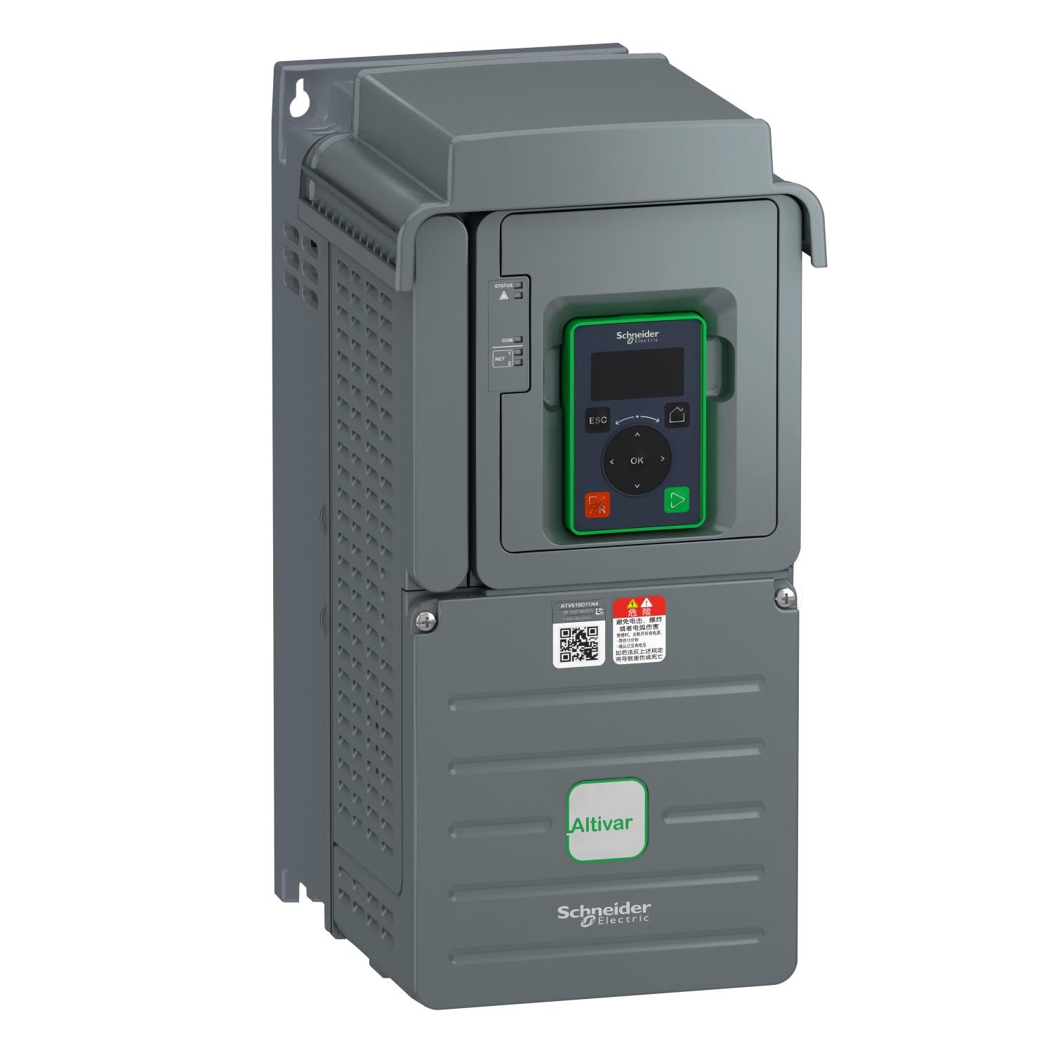 Преобразователь частоты Schneider Electric ATV610 3Ф 23,5A 15 кВт 380 В с ЭМС-фильтром (ATV610D15N4)
