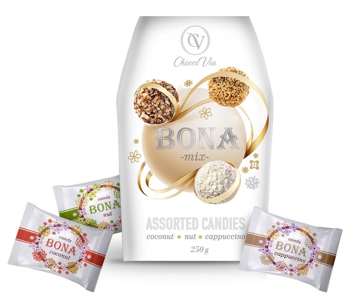Набір цукерок BONA Асорті Chocco Via художня коробка 250 г (213901)