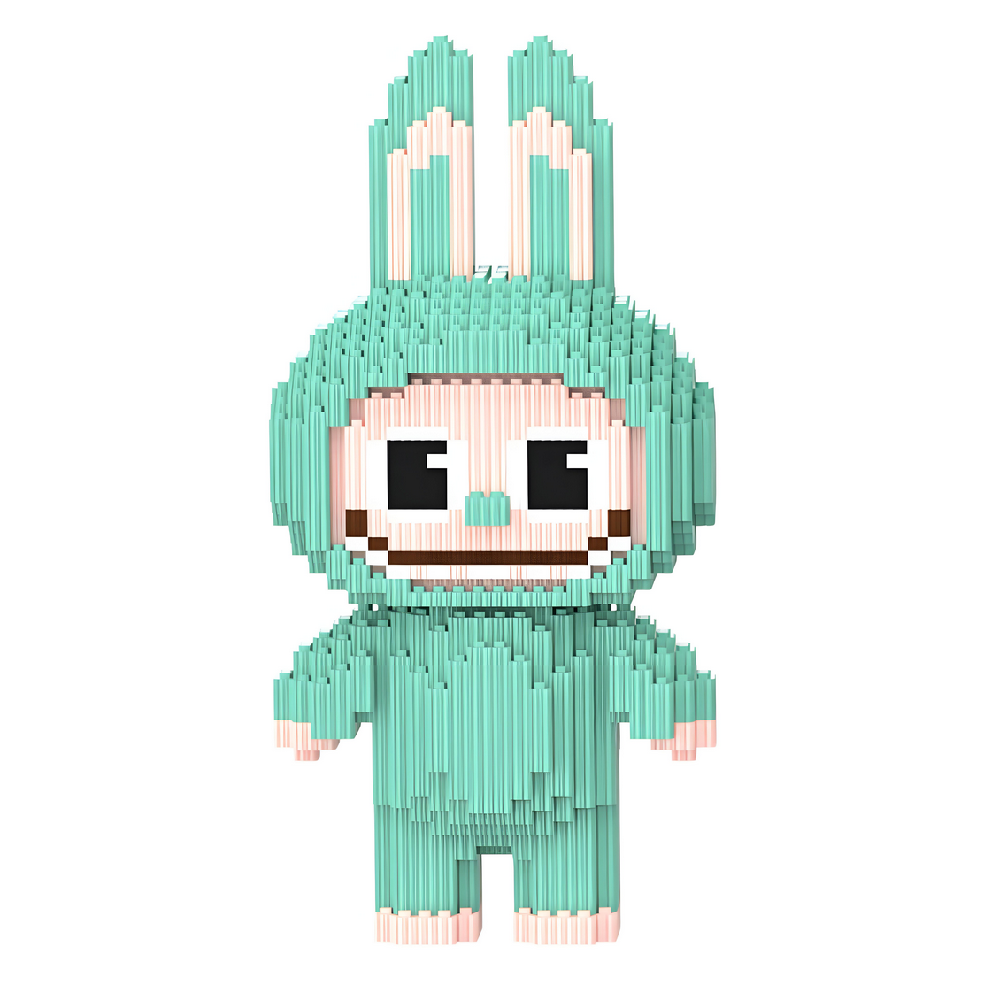 Конструктор Magic Blocks Зайчик Лабубу 3132 детали Салатовый (9185)