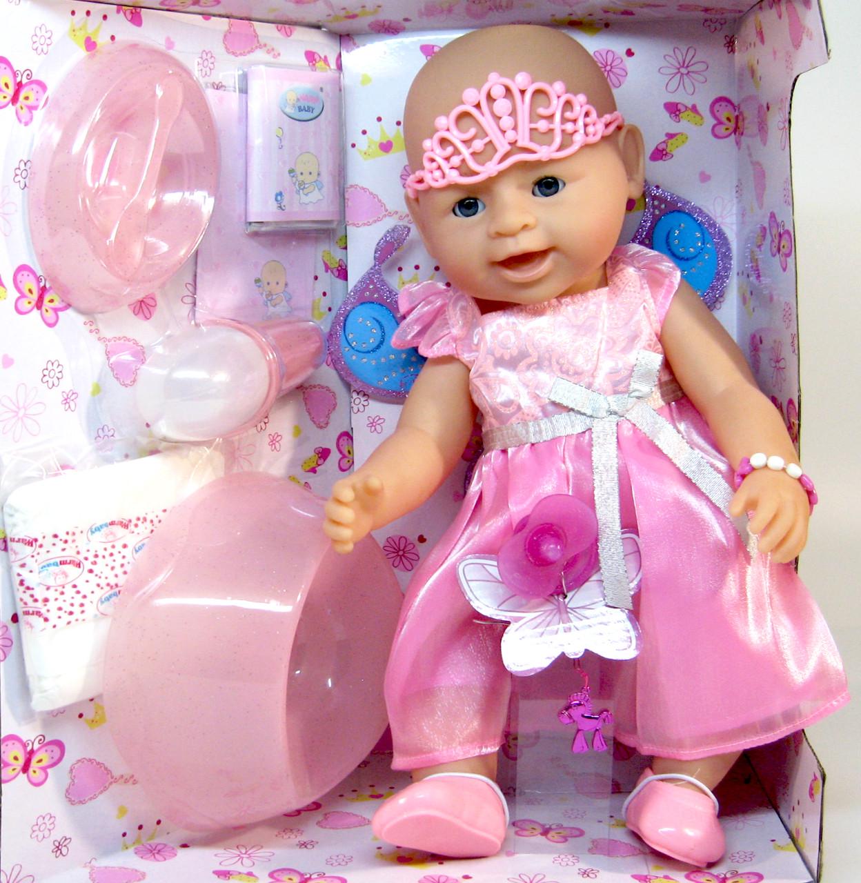 Кукла функциональная Lovely baby 8020-472 8 функций горшок памперс магнитная соска