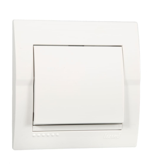 Выключатель одинарный Lezard Deriy Белый (26301441)